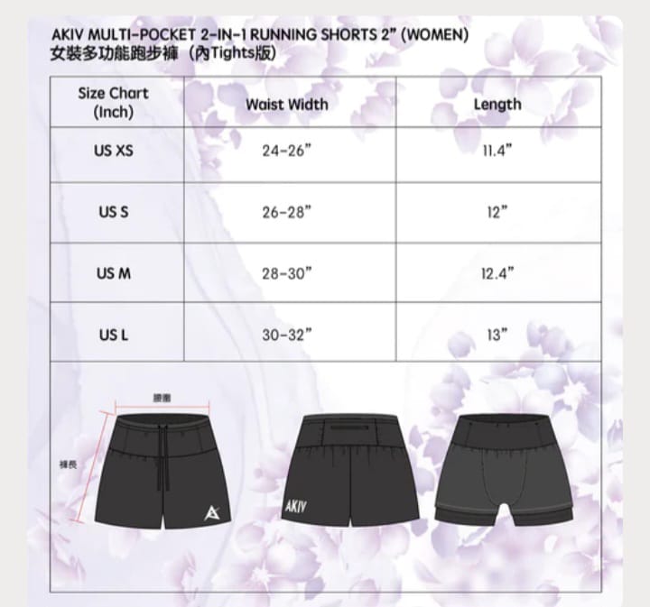 Akiv 2 and 1 Running Shorts